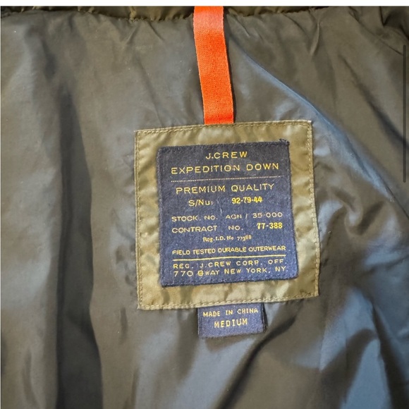 J. CREW - EUC Expedition Down Puffer - Dark Forest Green - Picture 4 of 13
